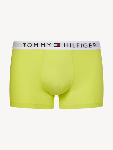 Férfi Tommy Hilfiger Organic cotton flag trunk Trunks Sárga | HU 1305ILH